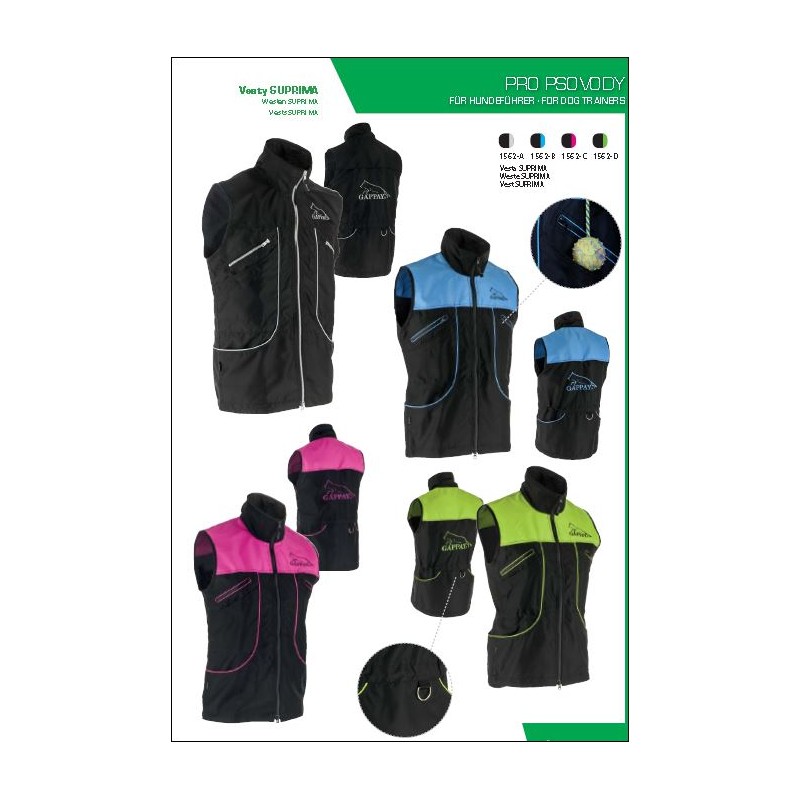 Suprima vest 1562-C (zwart/roze°